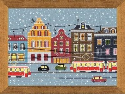 click here to view larger image of Tram Route (counted cross stitch kit)