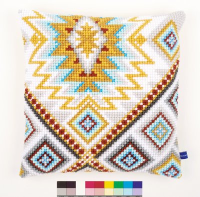 click here to view larger image of Ethnical II Cushion (needlepoint)