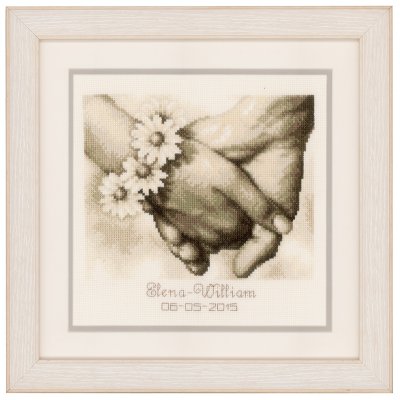 click here to view larger image of Just Married (counted cross stitch kit)