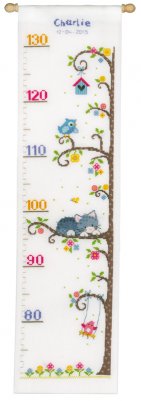 click here to view larger image of Cat Tree Height Chart (counted cross stitch kit)