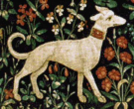 click here to view larger image of Cluny Tapestry Dog 2 (chart)
