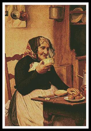 click here to view larger image of Grandmother  (Albert Anker) (chart)