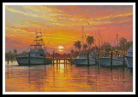 click here to view larger image of Sunset Harbor  (Mark Keathley) (chart)