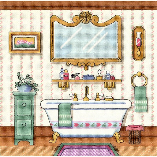 click here to view larger image of Victorian  Bath (counted cross stitch kit)