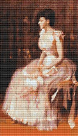 click here to view larger image of Portrait of a Lady In Pink (William Merritt Chase) (chart)