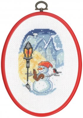 70-08839 Counted cross stitch kit DIMENSIONS Snowman & Friends