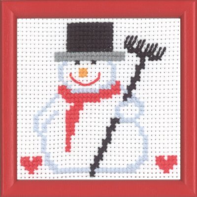 click here to view larger image of MFK Snowman (counted cross stitch kit)
