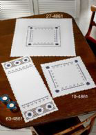 click here to view larger image of Hardanger With Blue Table Topper (top) (Hardanger and Cut Work)