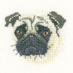 click here to view larger image of Pug - Little Friends Collection (Aida) (counted cross stitch kit)