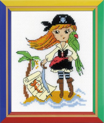 click here to view larger image of Treasure Island (counted cross stitch kit)