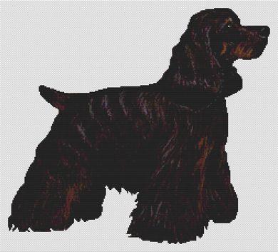 click here to view larger image of Black and Tan Cocker Spaniel (chart)