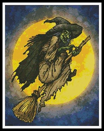 click here to view larger image of Witch on a Broom  (chart)