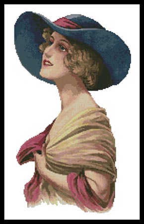 click here to view larger image of Victorian Blue Hat (chart)