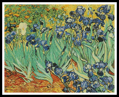 click here to view larger image of The Irises  (Vincent van Gogh) (chart)