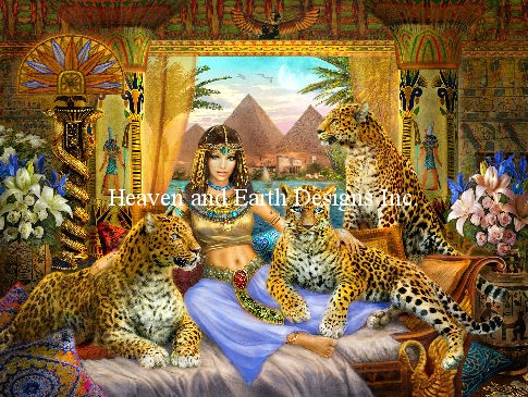 click here to view larger image of Egyptian Queen of the Leopards (chart)