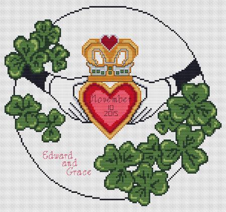 click here to view larger image of Wedding Claddagh (chart)