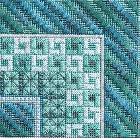 click here to view larger image of Color Delights - Seafoam (counted canvas chart)