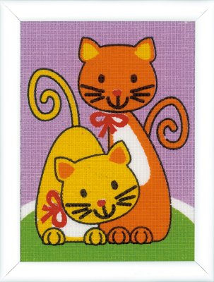 click here to view larger image of Playing Cats - Canvas Kit (needlepoint)