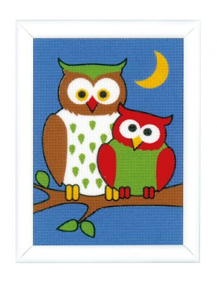 click here to view larger image of Night Owls - Canvas Kit (needlepoint)