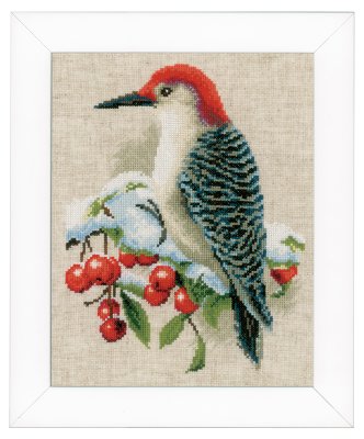 click here to view larger image of Woodpecker (counted cross stitch kit)