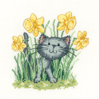 click here to view larger image of Its Spring - Cats Rule (Aida) (counted cross stitch kit)