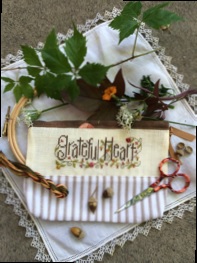 click here to view larger image of Grateful Heart Bag (counted cross stitch kit)