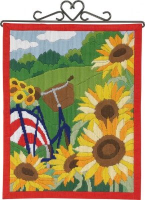 click here to view larger image of Sunflowers Bellpull (needlepoint)