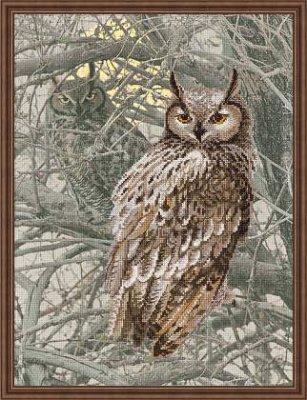 click here to view larger image of Eagle Owl (counted cross stitch kit)