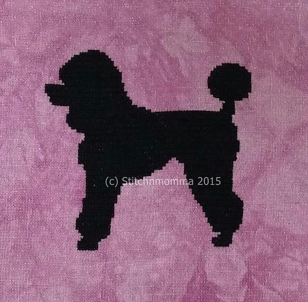 click here to view larger image of Dog Silhouette - Poodle (chart)