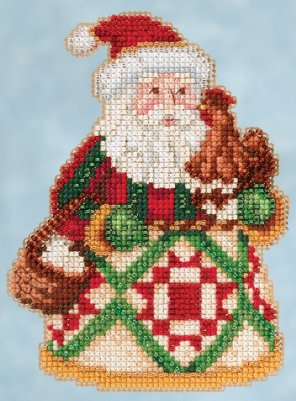 click here to view larger image of Early Morning Santa (counted cross stitch kit)
