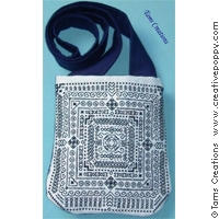 click here to view larger image of Little Blackwork Pouch Bag (chart)