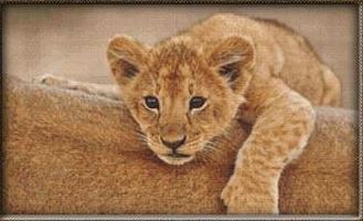click here to view larger image of Resting Lion Cub (chart)