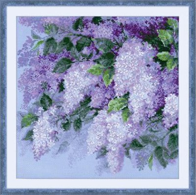 click here to view larger image of Lilacs After The Rain (counted cross stitch kit)