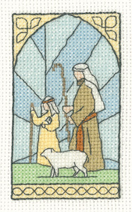click here to view larger image of Shepherds - Christmas Cards by Susan Ryder (counted cross stitch kit)