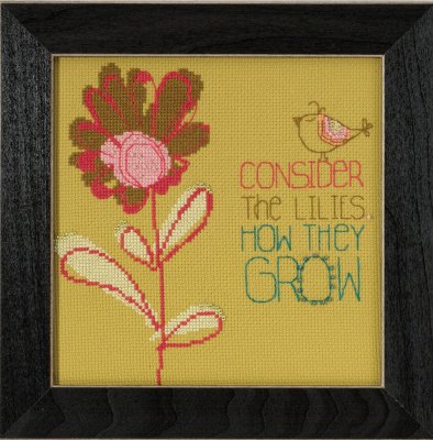 click here to view larger image of Consider the Lilies - Amylee Weeks (counted cross stitch kit)