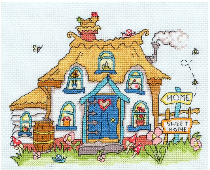 click here to view larger image of Sew Dinky Cottage (counted cross stitch kit)