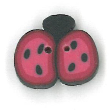 click here to view larger image of Cranberry Ladybug - Tiny (buttons)