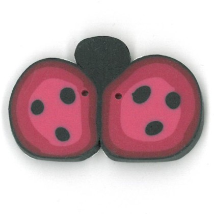 click here to view larger image of Cranberry Ladybug - Large (buttons)
