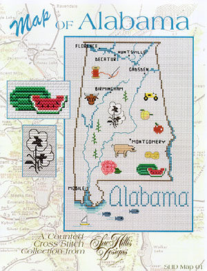 click here to view larger image of Alabama Map (chart)