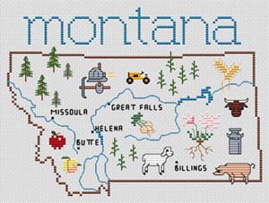 click here to view larger image of Montana Map (chart)