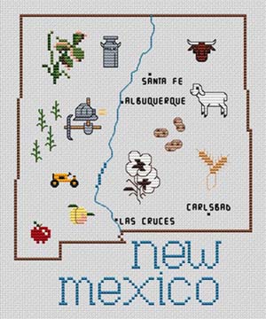 click here to view larger image of New Mexico Map (chart)