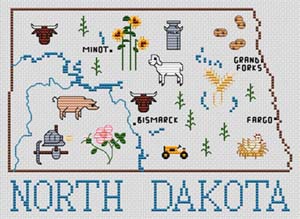 click here to view larger image of North Dakota Map (chart)