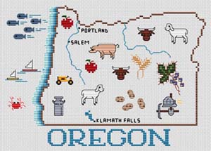 click here to view larger image of Oregon Map (chart)