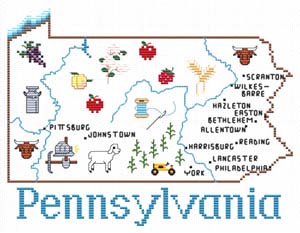click here to view larger image of Pennsylvania Map (chart)