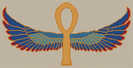 click here to view larger image of Winged Isis Ankh (chart)