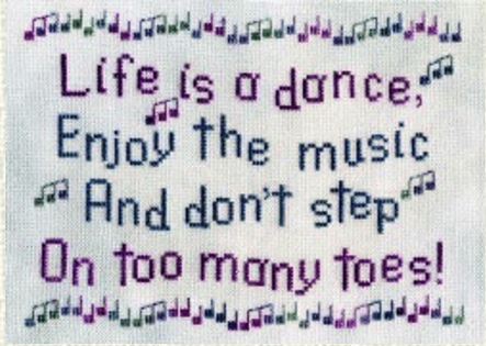 click here to view larger image of Life Is A Dance (chart)