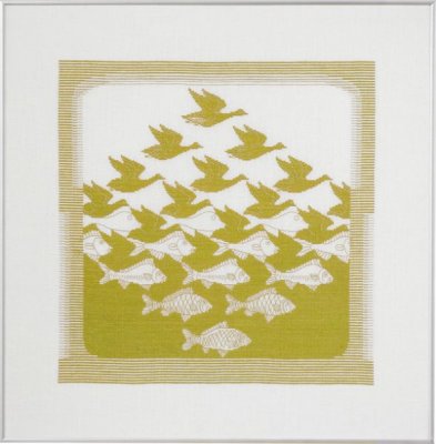 click here to view larger image of Bird / Fish - Lime (counted cross stitch kit)
