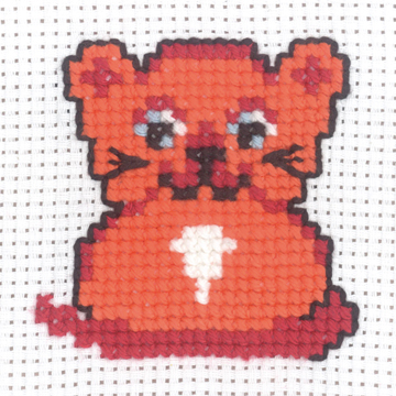 click here to view larger image of My First Kit - Cat (counted cross stitch kit)