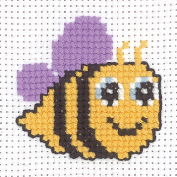 click here to view larger image of My First Kit - Bee (counted cross stitch kit)