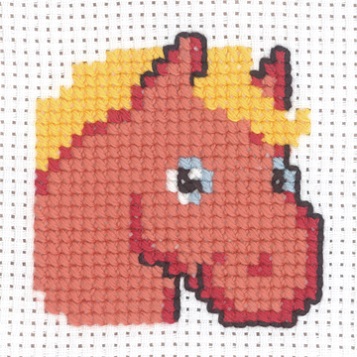 click here to view larger image of My First Kit - Horse (counted cross stitch kit)